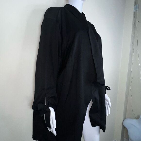 Bloomchic Cascading Tie Sleeve Jacket - Picture 4 of 16
